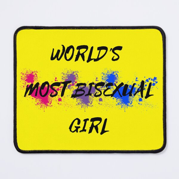 Item preview, World's Most Bisexual Girl Bi Flag Color Splash For Young Proud Bisexuals In Yellow designed and sold by LuckyKermit.