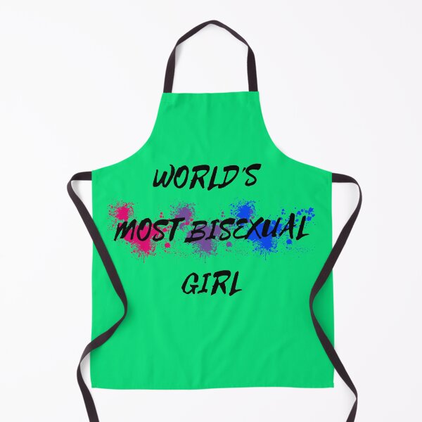 Item preview, World's Most Bisexual Girl Bi Flag Color Splash For Young Proud Bisexuals In Green designed and sold by LuckyKermit.