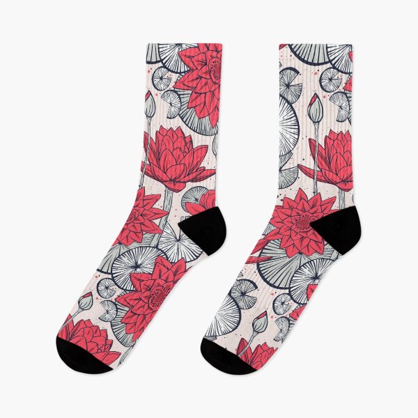 Item preview, pattern with water lilies - lotus flowers. designed and sold by RenattaZare.