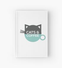Cats and Coffee Hardcover Journal