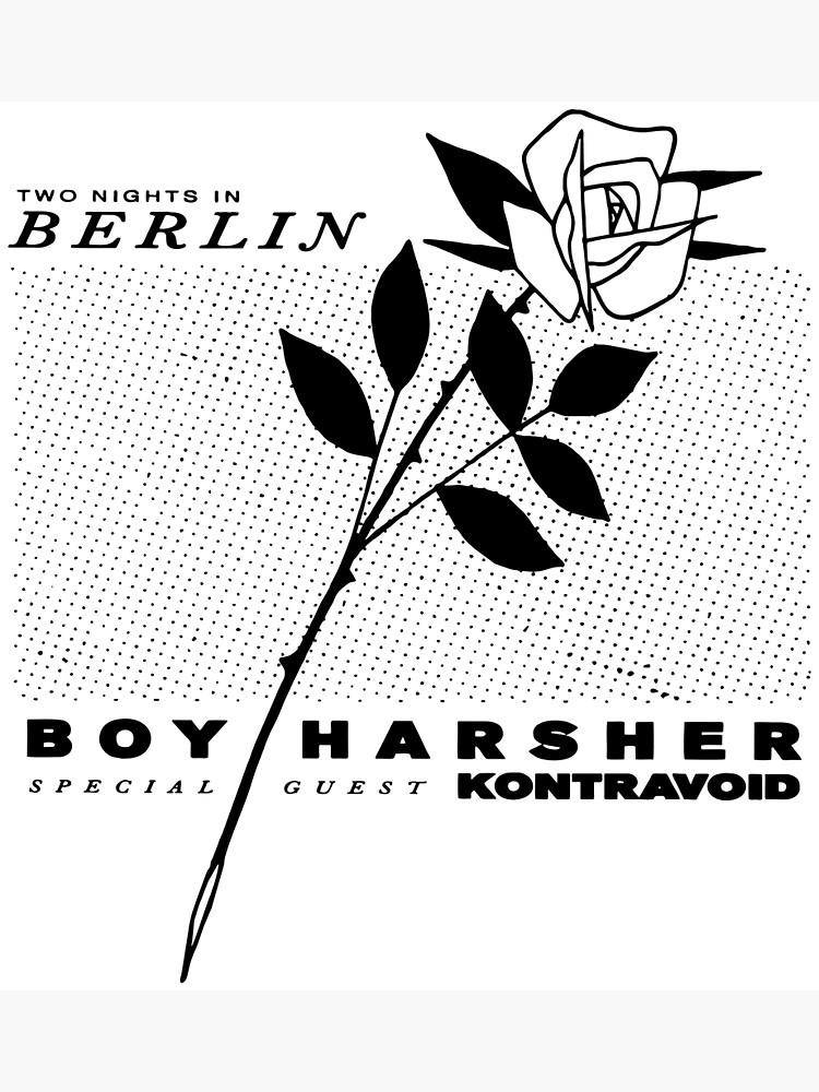 "BOY HARSHER MERCH" Poster for Sale by mopingsokid Redbubble