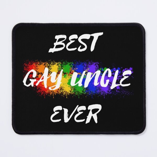 Item preview, Best Gay Uncle Ever Rainbow Color Splash For Proud Uncles In Black designed and sold by LuckyKermit.