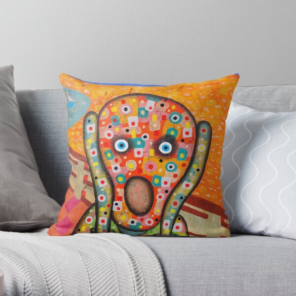 Scream Throw Pillow