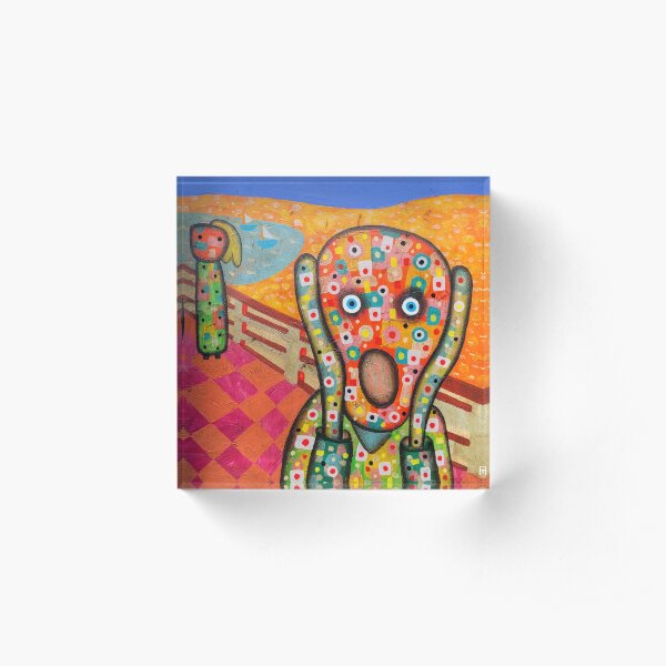 Scream Acrylic Block