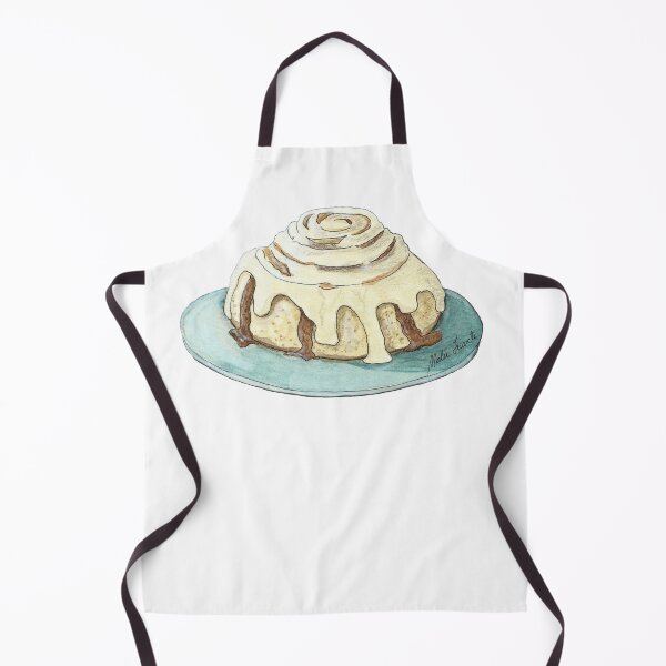 Item preview, Watercolor cinnamon roll illustration designed and sold by Malu-Iriarte.
