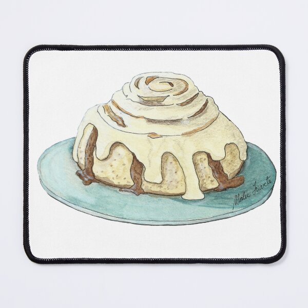 Item preview, Watercolor cinnamon roll illustration designed and sold by Malu-Iriarte.