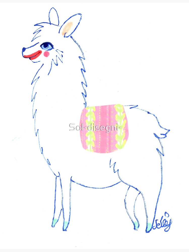 "Alpaca Pattern" Canvas Print by Soldisegni Redbubble