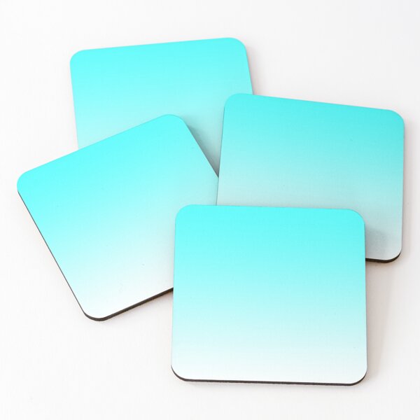 Item preview, Aqua Blue to White Gradient designed and sold by Whoopsidoodle.