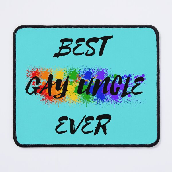 Item preview, Best Gay Uncle Ever Rainbow Color Splash For Proud Uncles In Cyan designed and sold by LuckyKermit.