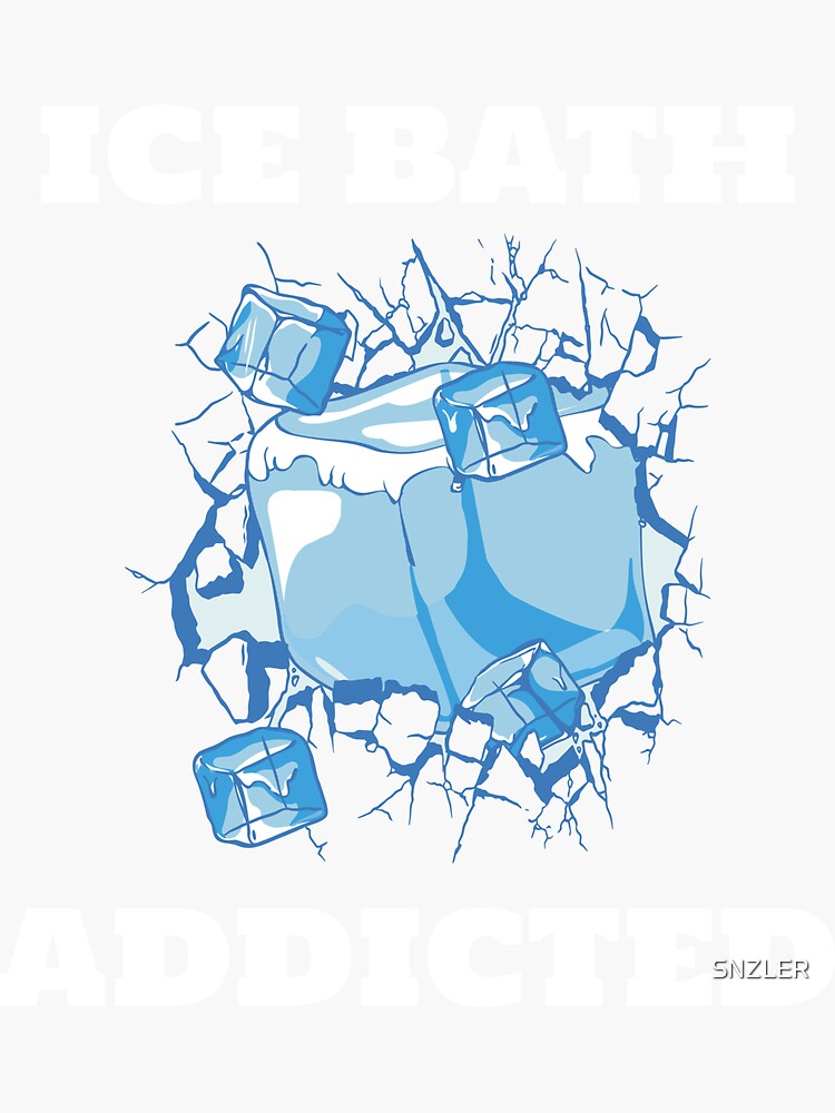 ice-bath-addicted-to-ice-bathing-sticker-for-sale-by-snzler-redbubble