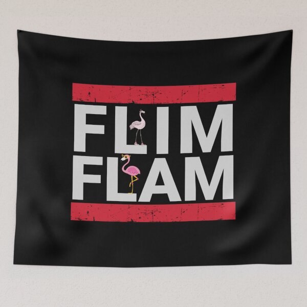 Item preview, Flim Flam Cute Flamingo Witty Humor Gift designed and sold by sharptin6494.