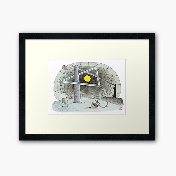 Raymondo and a Well Framed Art Print