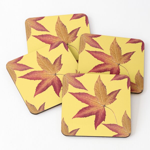 Item preview, Dry leaf with yellow design designed and sold by Made4You-Hub.
