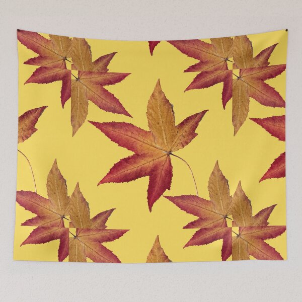 Item preview, Dry leaf with yellow design designed and sold by Made4You-Hub.