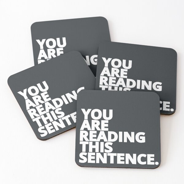 Item preview, You are Reading This Sentence - White Text  designed and sold by LilyTreeArt.