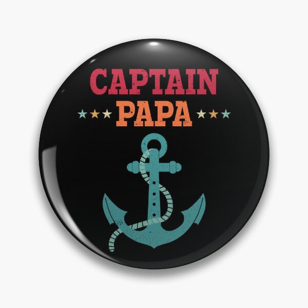 Item preview, Captain Papa Design Dad Fisherman And Sailor Retro Vintage designed and sold by NH2019.