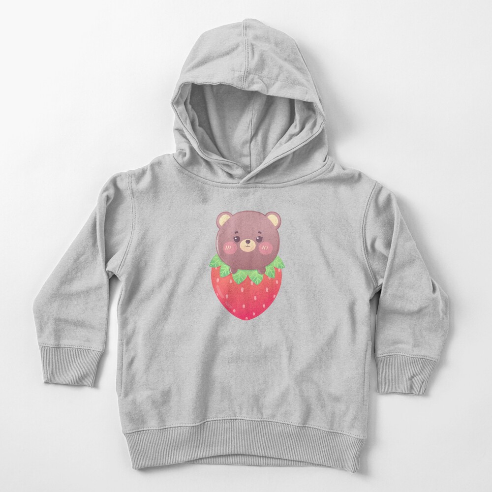 Cute StrawBearry Toddler Pullover Hoodie