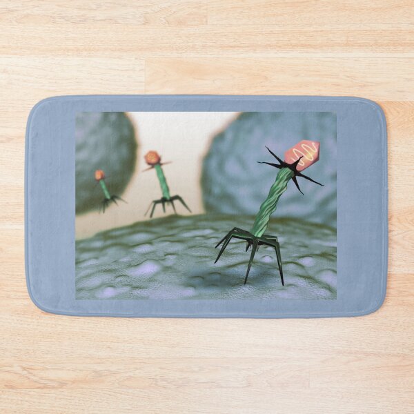 Item preview, T4 Bacteriophage on E Coli Bateria,  Virus, Medical Illustration designed and sold by ScienceSource.