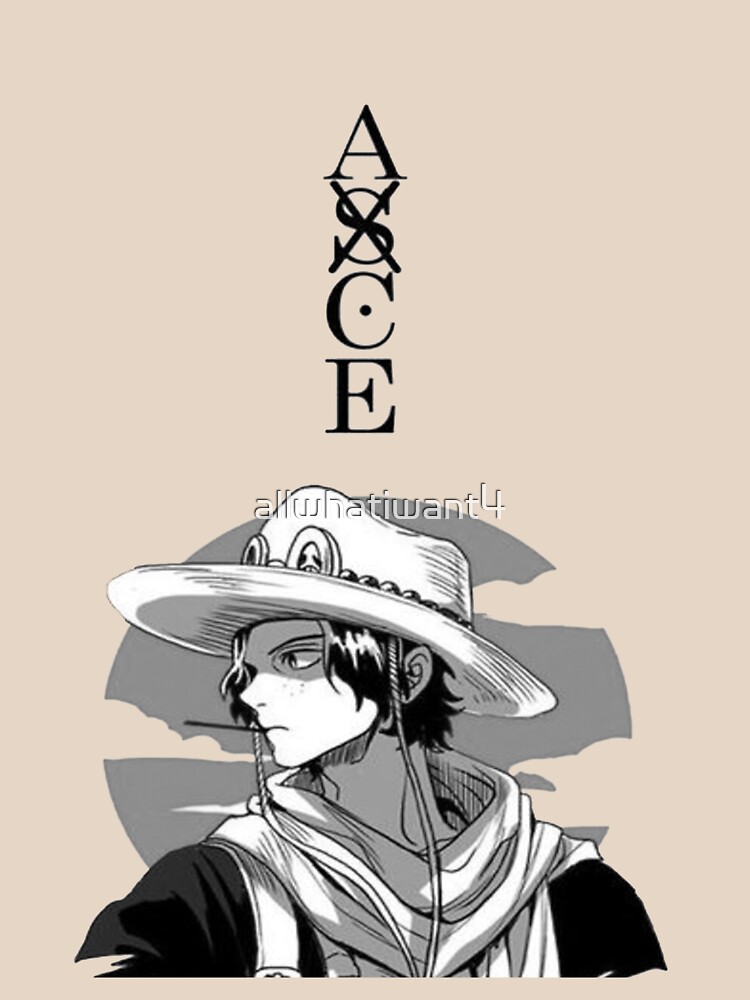ONE PIECE Portgas D. Ace Anime T-Shirt Size Small Big Print Manga Netflix  Movie
