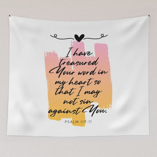 Item preview, Psalm 119:11 | Bible Verse | Christian Faith designed and sold by NobleForte.