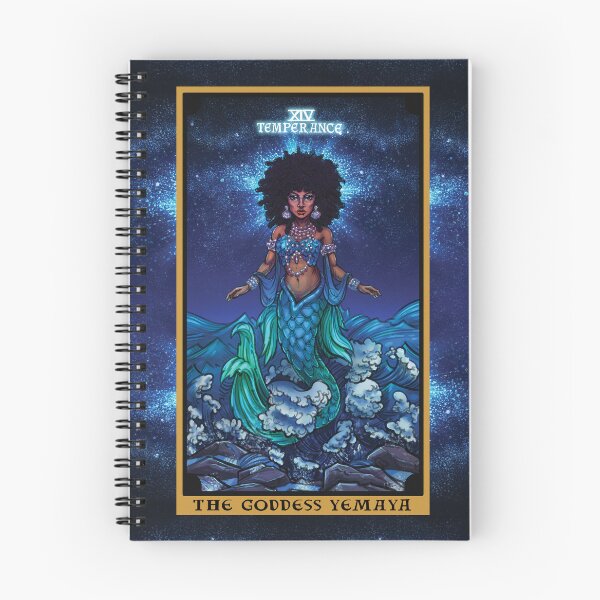 Item preview, Carta del Tarot de la Diosa Yemaya Temperance designed and sold by TheGhoulishGarb.