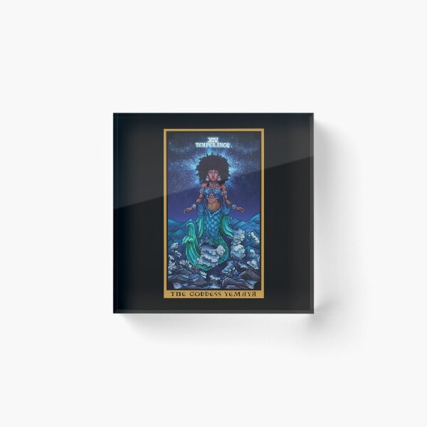 Item preview, The Goddess Yemaya Temperance Tarot Card designed and sold by TheGhoulishGarb.