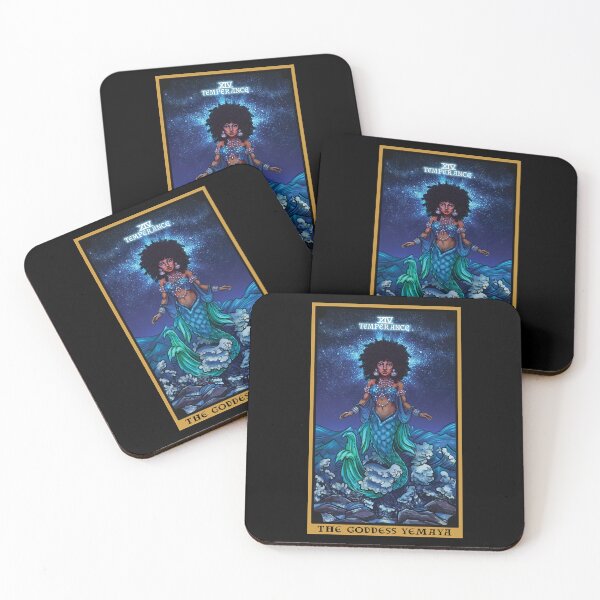 Item preview, The Goddess Yemaya Temperance Tarot Card designed and sold by TheGhoulishGarb.