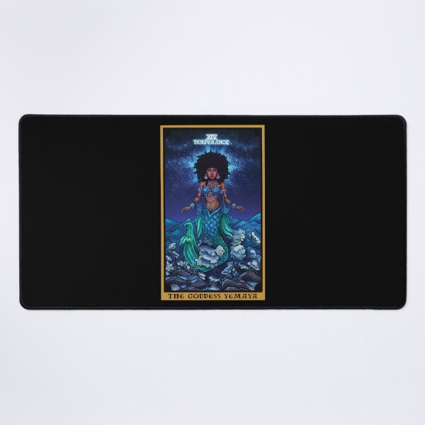 Item preview, The Goddess Yemaya Temperance Tarot Card designed and sold by TheGhoulishGarb.