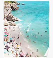 Coastal, Beach art, Blue Water, Sea, Ocean Poster