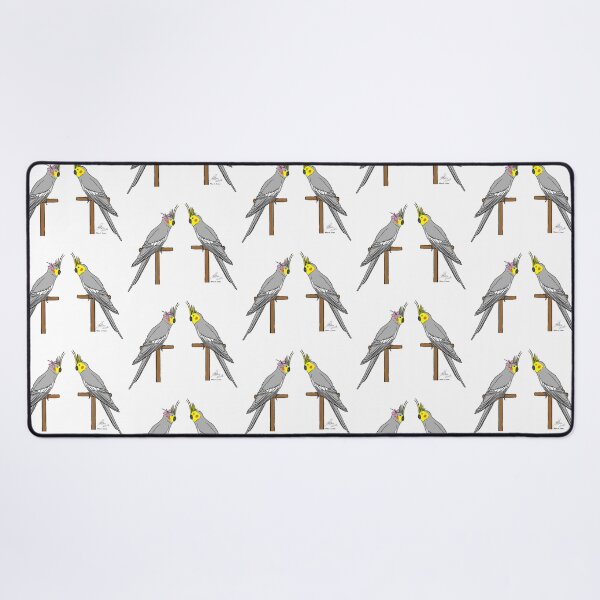 Item preview, Crazy Bird Man with Cockatiels designed and sold by Laughing Parrot Studio.