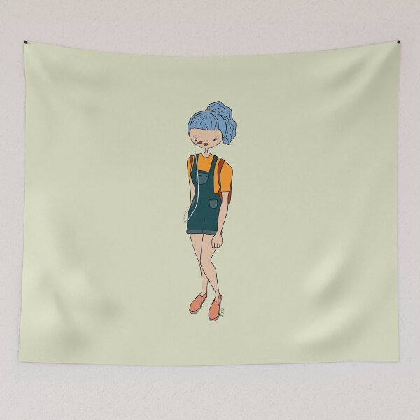 Item preview, Cute Girl With Nasal Feeding Tube (Green) designed and sold by misslovelymess.
