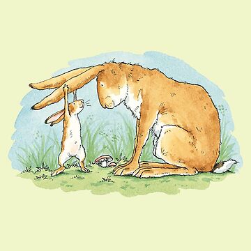 Artwork thumbnail, Guess How Much I Love You classic rabbit illustration by Ethereal-Enigma