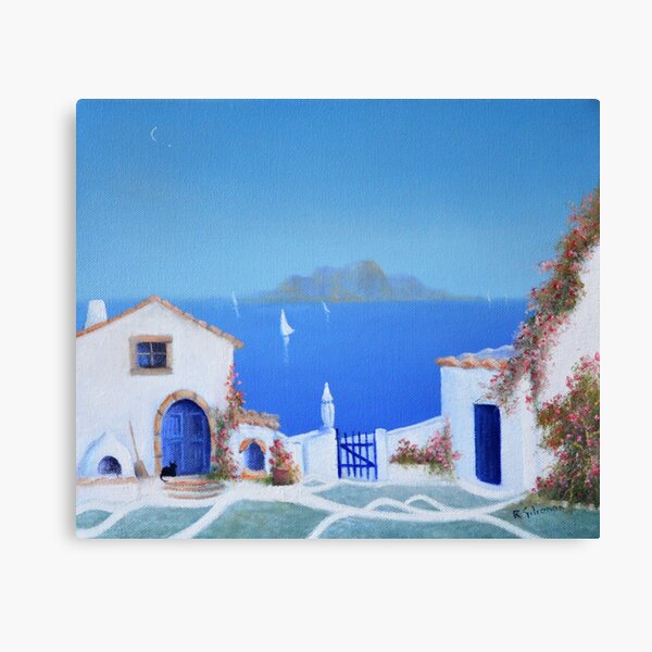 Greek Islands Canvas Prints Redbubble