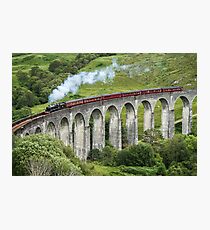The Jacobite crossing Glenfinnan Viaduct Photographic Print