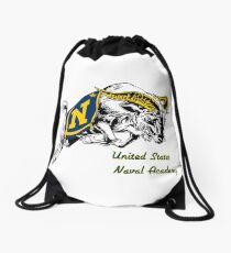 THE USNA Rampaging Goat! Drawstring Bag