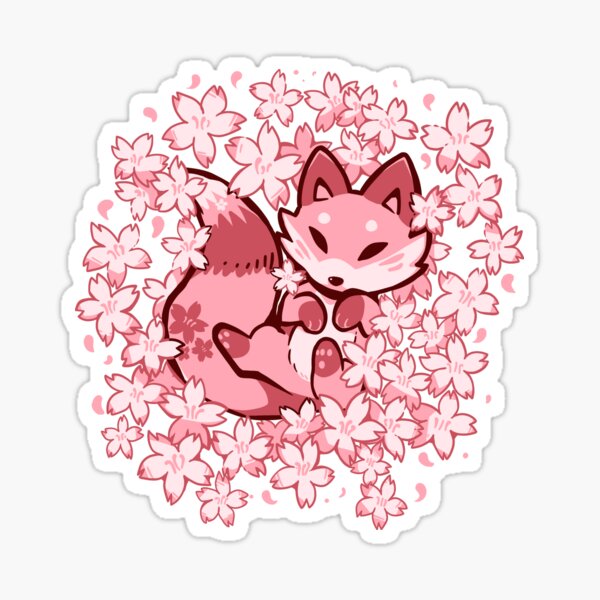 Item preview, Cherry Blossom Fox designed and sold by TechraNova.