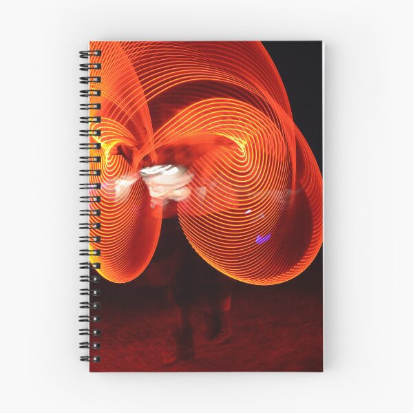 Artikelvorschau, Poi-Drehfoto bei Nacht – WelshDesigns entworfen und verkauft von welshdesigns.
