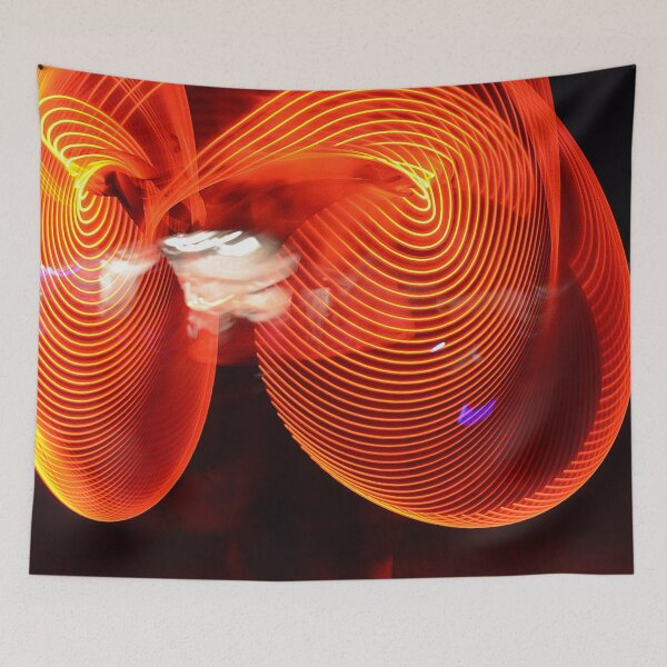 Item preview, Poi spinning photograph at night - WelshDesigns designed and sold by welshdesigns.