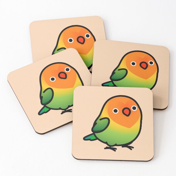 Item preview, Chubby Fischer's Orange-faced Lovebird designed and sold by birdhism.