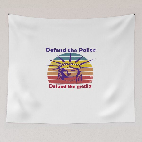 Item preview, defend the police defund the media  Shirt Vintage Fake News Political 2022 Women Pride designed and sold by AdOmar.