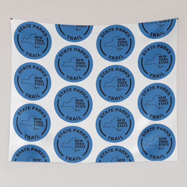 Item preview, NYS State Parks Trail Marker Blue designed and sold by repyourparks.
