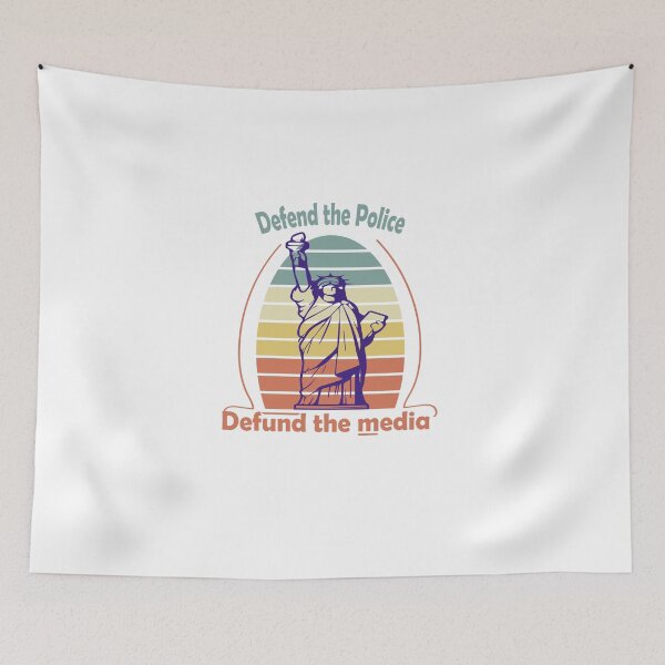 Item preview, defend the police defund the media  Shirt Vintage Fake News Political 2022 Women Pride designed and sold by AdOmar.