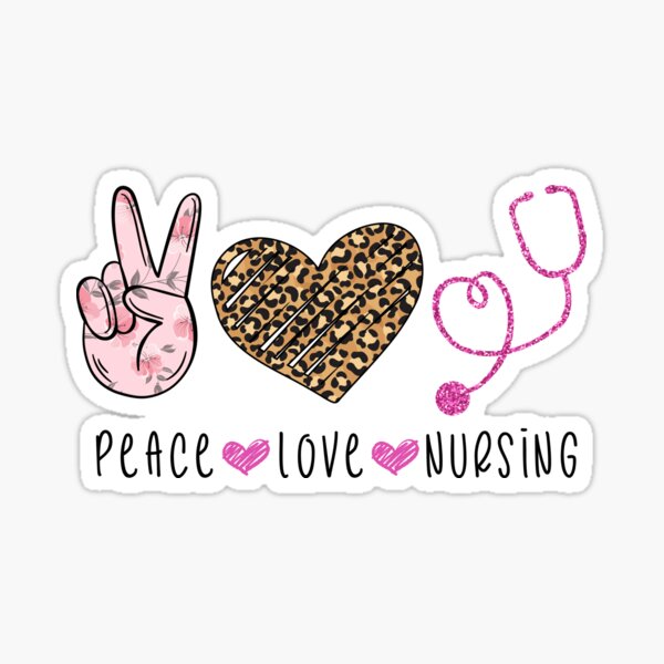 Peace Love Nursing - Decal – Jayden Collections