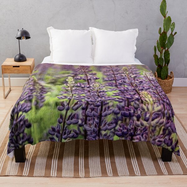 Item preview, Purple Lupin Painted Wildflowers designed and sold by HappyLifeCreate.