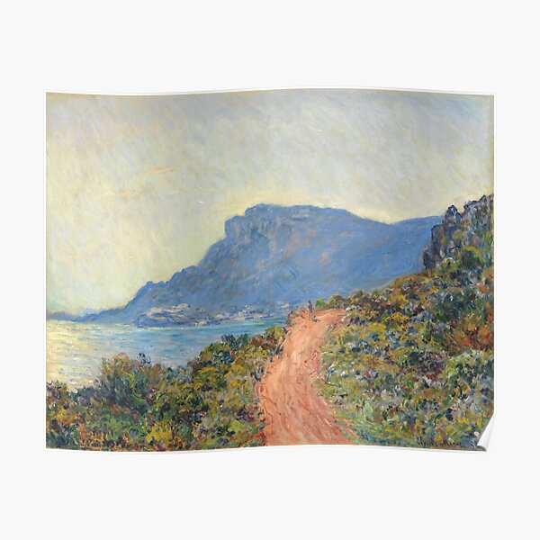 Claude Monet La Corniche near Monaco 1884 Poster