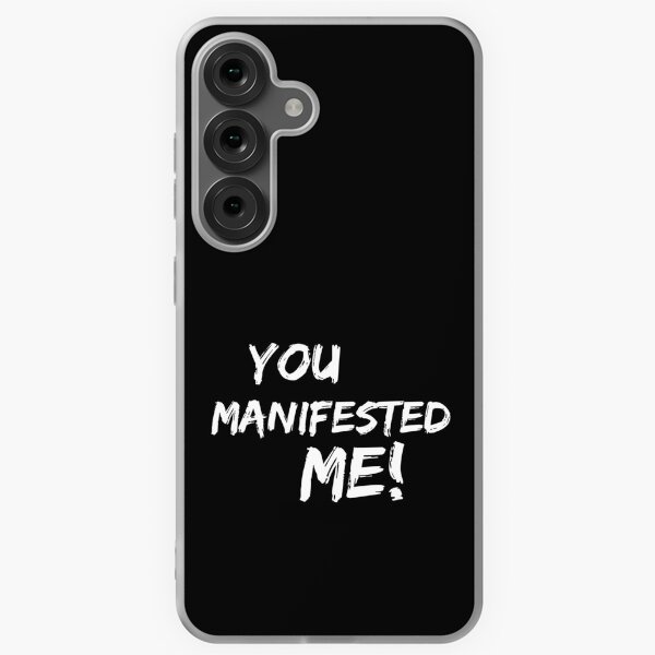 Item preview, You Manifested Me! (white) | Spirituality Quotes  | Minded Inc  designed and sold by MindedInc.
