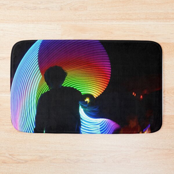 Item preview, Poi spinning photograph at night - WelshDesigns designed and sold by welshdesigns.