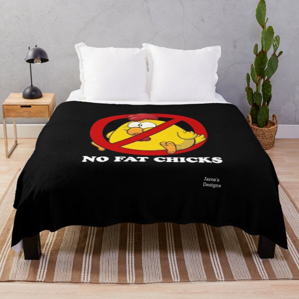 Item preview, No Fat Chicks w/ Chicken - Jame's Designs designed and sold by JamesShirts-com.