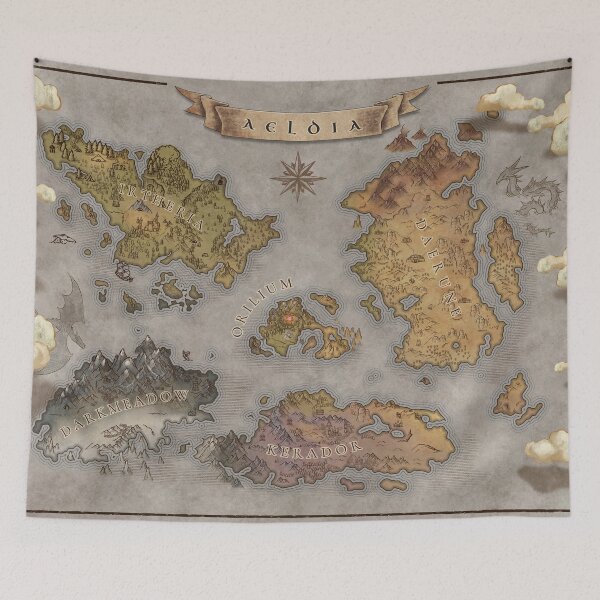 Item preview, Aeldia Map designed and sold by The Moonlight Library.