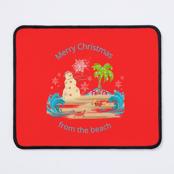 Item preview, Merry Christmas , beach themed, Sany snowman, Palm trees designed and sold by Kim Loftis.